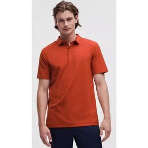 Lululemon Men's ShowZero Slim-Fit Polo Shirt in Autumn Rust‎ Size XL